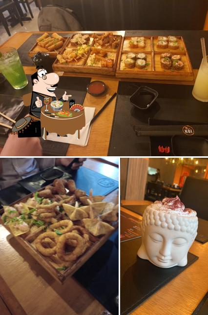 Platos en Koi Sushi Lounge Taquara
