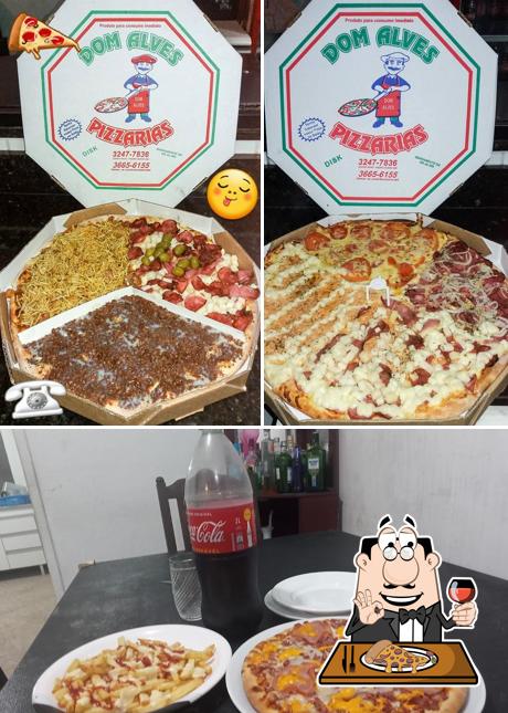 Consiga pizza no Dom Alves Pizzarias