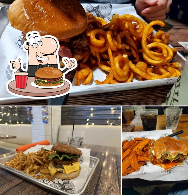 Try out a burger at Shaky Jake’s Burgers & Franks