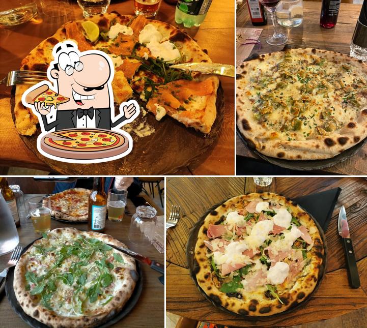 A Angelo Pizza Pizzeria traditionnelle, vous pouvez essayer des pizzas