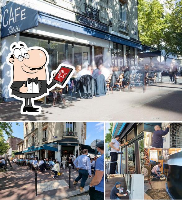 L'extérieur de Polette Brasserie Clichy