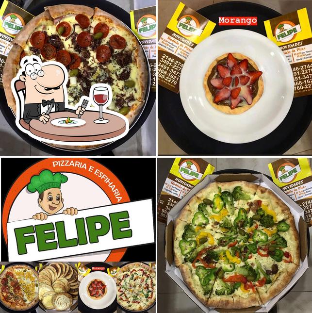 Comida em Pizzaria e Esfiraria Felipe