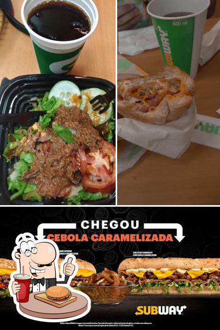 Peça um hambúrguer no Subway