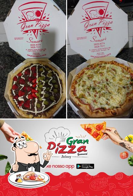 Escolha pizza no Gran Pizza
