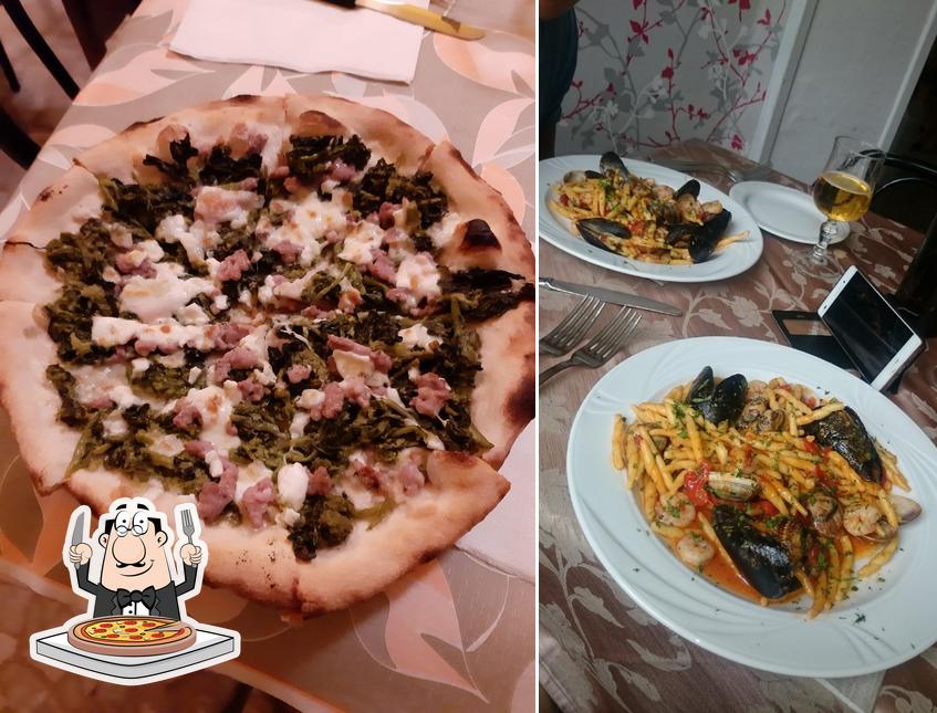 Prenez des pizzas à Albergo Corona