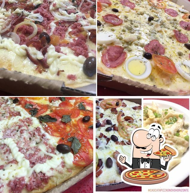 Escolha diferentes estilos de pizza