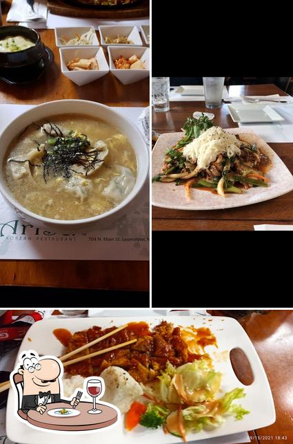 Food at Arisu Korean Restaurant