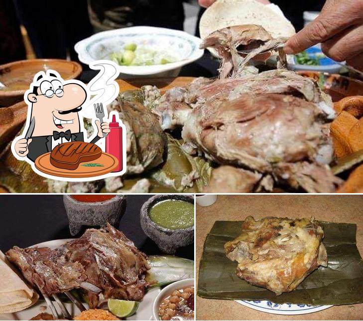 Get meat meals at Barbacoa "Espino"