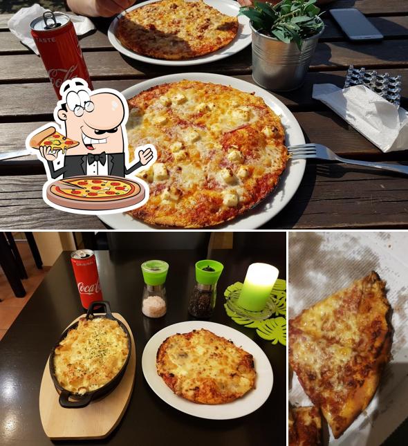 Choisissez des pizzas à Mister Ds Pizza-Company