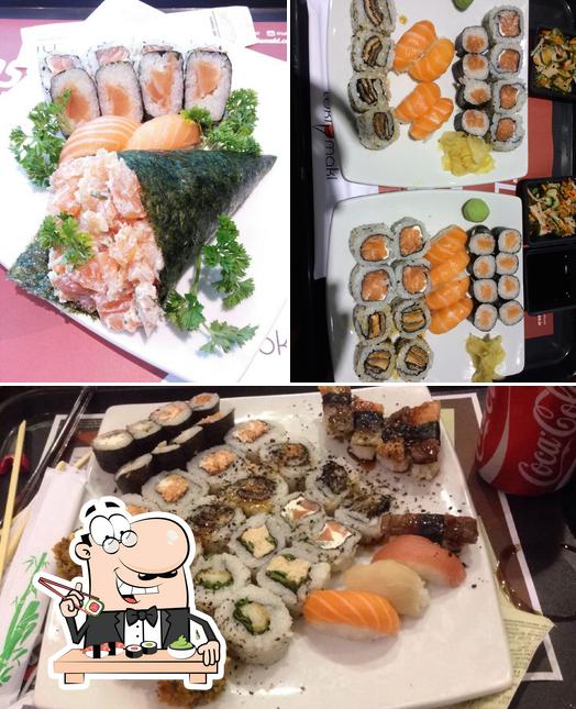 Escolha diversas opções de sushi