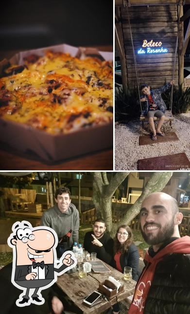 Entre diversos coisas, interior e pizza podem ser encontrados a Boteco da Resenha