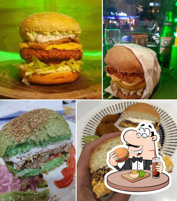 Delicie-se com um hambúrguer no Green Vegan