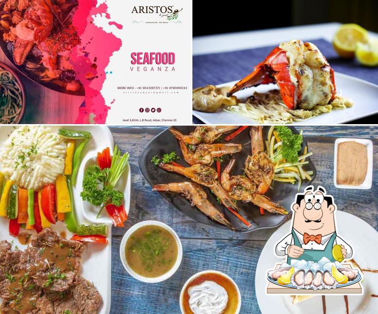 Try out seafood at "ARISTOS"