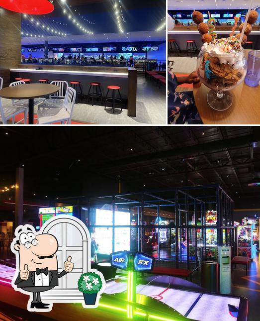 This is the image depicting exterior and dessert at Main Event Tomball