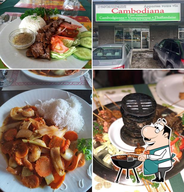 Prenez des repas à base de viande à Restaurant Cambodiana