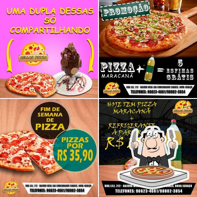 Consiga diferentes variedades de pizza