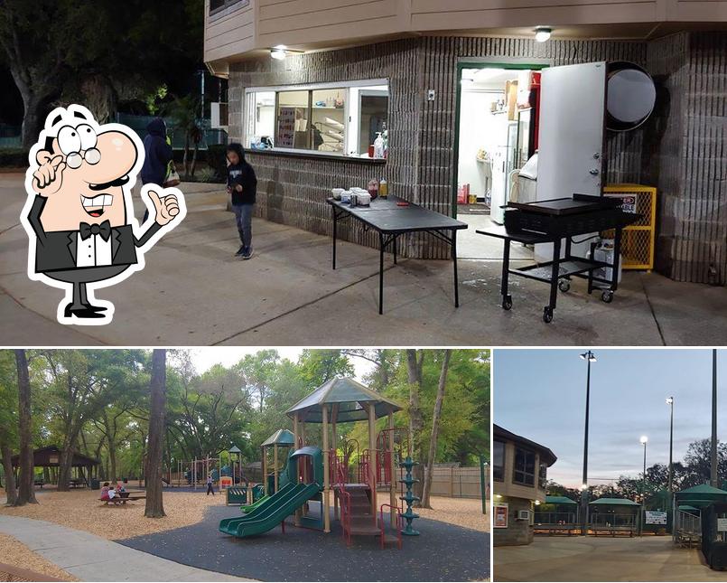 The interior of Snack Shack By Mister K at Merrill Park