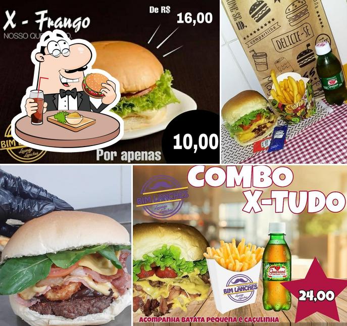 Consiga um hambúrguer no Bim Lanches e Hot Dog