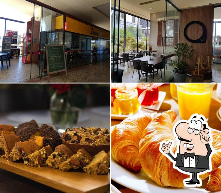 Entre diversos coisas, interior e comida podem ser encontrados no Quitanda Restaurante