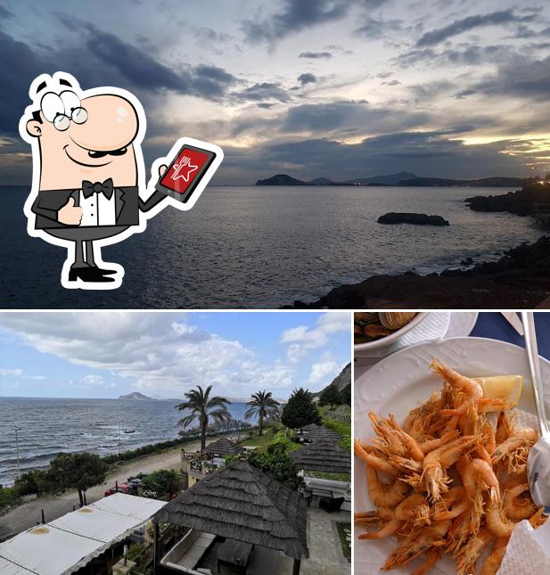 La photo de la extérieur et fruit de mer concernant Hotel Ristorante Le Sirene