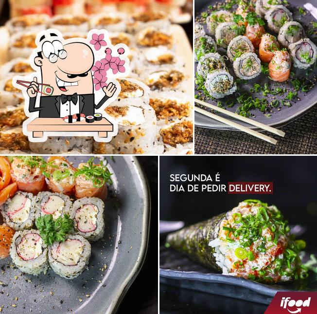 Presenteie-se com sushi no Kanpai Sushi Temaki e Cia. Cabo Branco