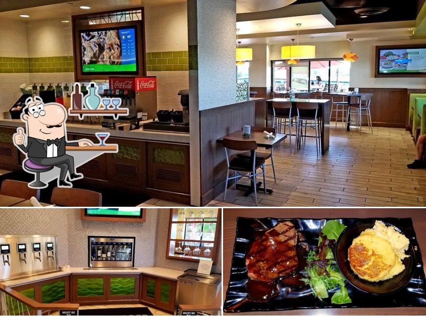 This is the picture showing interior and food at Fresh to Order