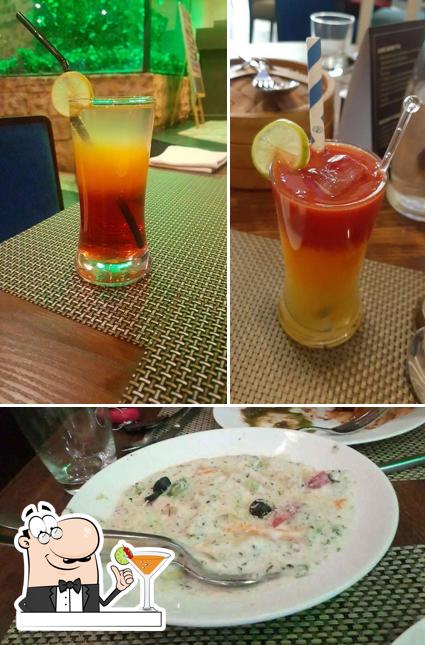The photo of Drool Kitchen’s drink and food