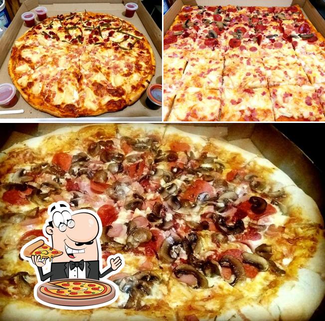 Pick different kinds of pizza