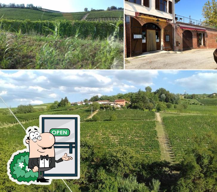 Puoi goderti l'aria fresca da seduto all'esterno di Cantina del Rondò