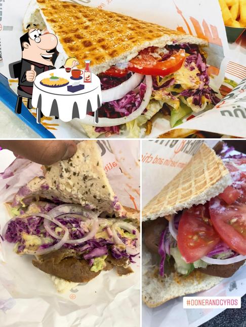 Get a burger at Doner & Gyros - Al Barsha Mall