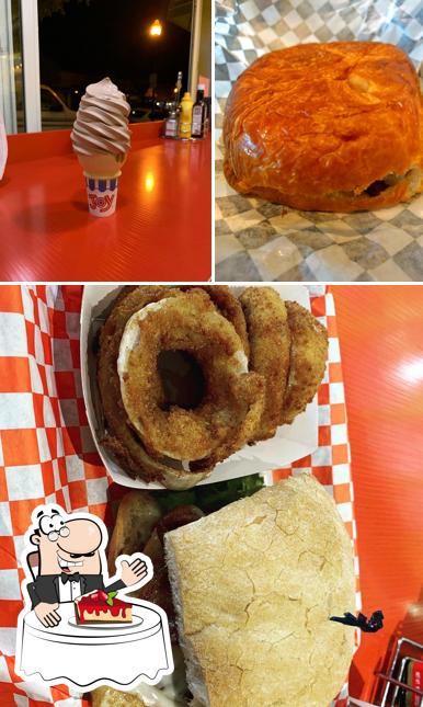Phyllis' Giant Burgers te ofrece distintos dulces