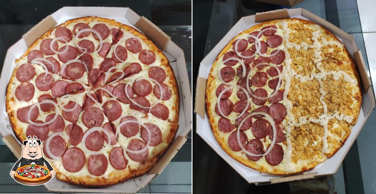 No Pac-Man Pizzaria e Hamburgueria, você pode desfrutar de pizza