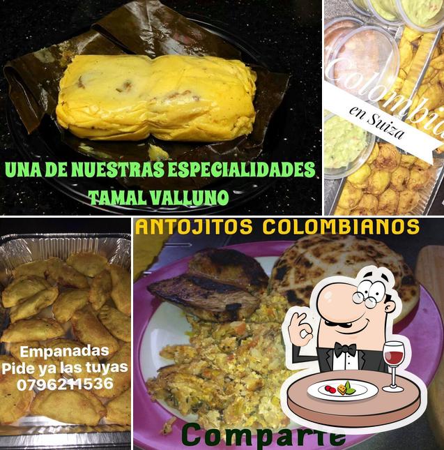 Comida en Delicias Colombianas en Suiza