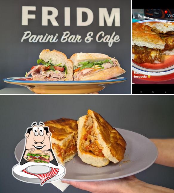 Club sandwich at FRIDM Panini Bar and Cafe