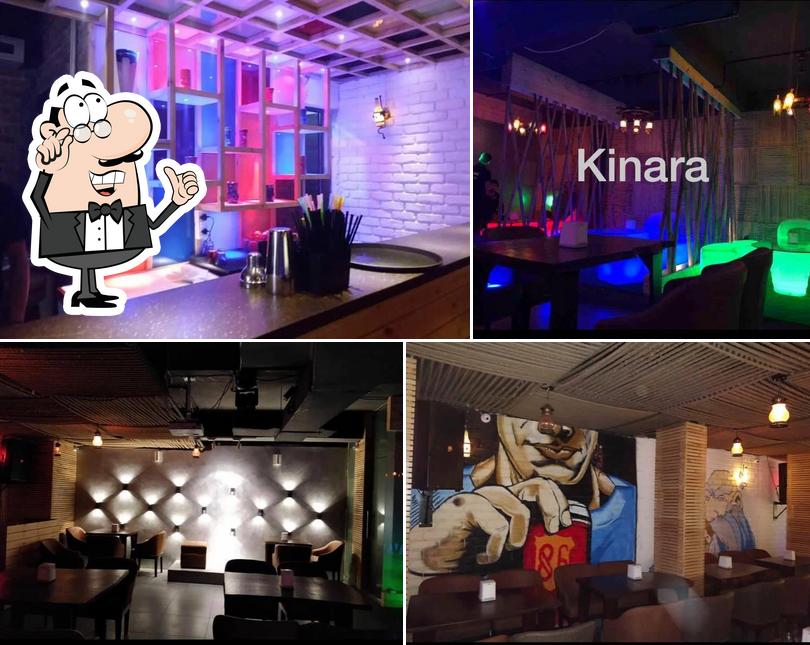 The interior of Kinara lounge