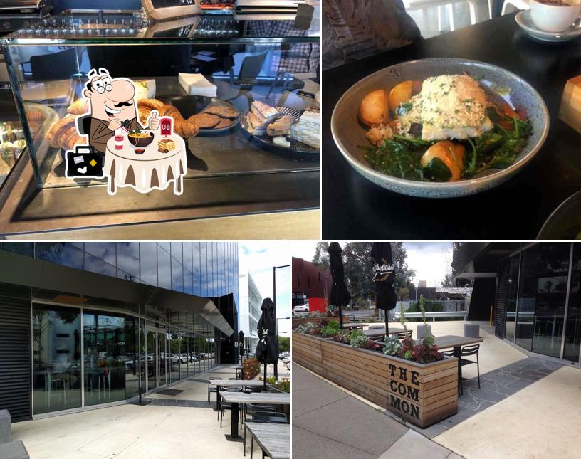 Take a look at the image depicting food and exterior at Common Cafe & Bar