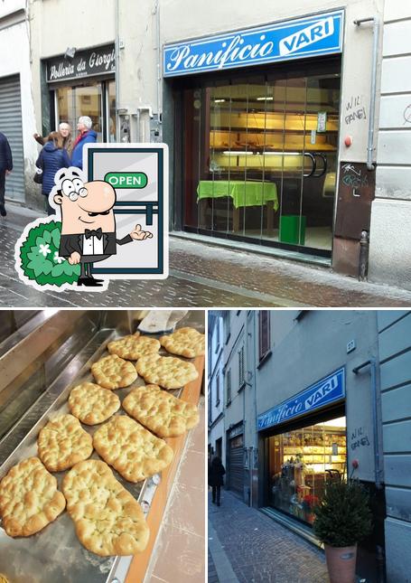 Tra le diverse cose da Panificio Vari si possono trovare la esterno e cibo
