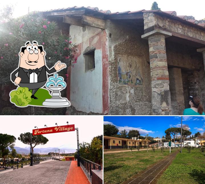 Gli esterni di Fortuna Village Pompei