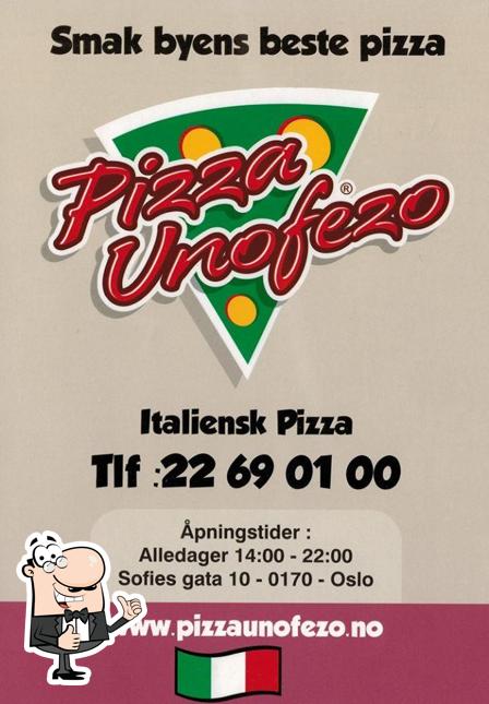 Look at the photo of pizza unofezo