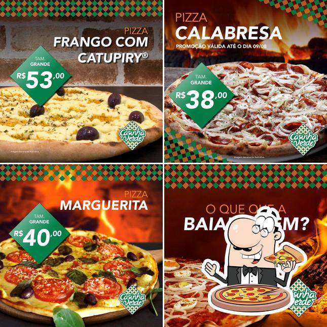 Peça pizza no Restaurante Casinha Verde