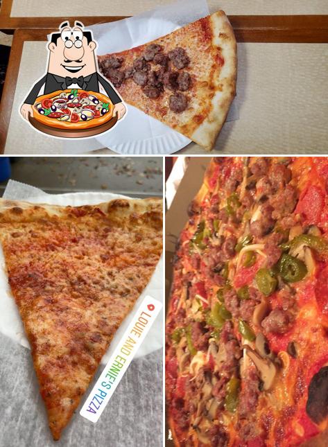 Order pizza at Louie & Ernie's Pizza