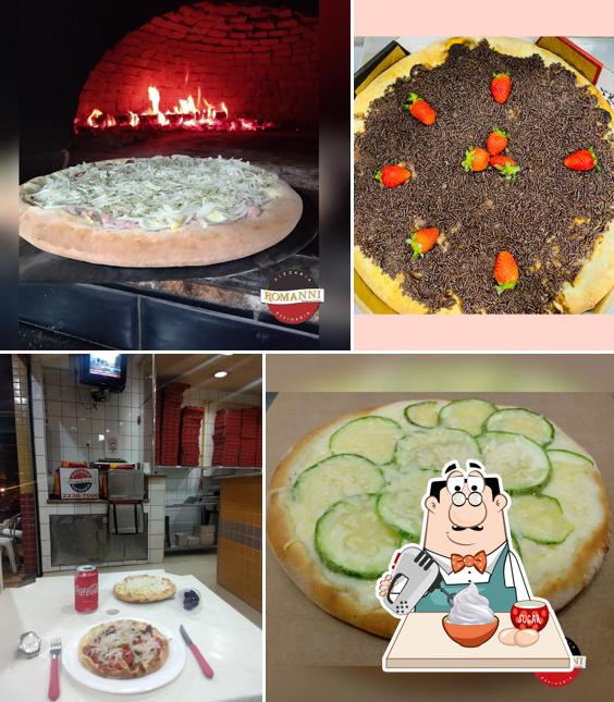 Pizzaria Romanni oferece uma gama de pratos doces