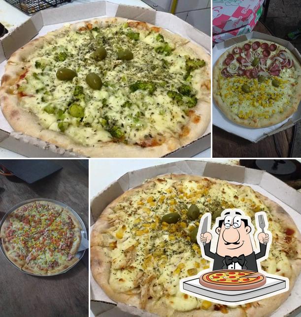 Escolha diferentes estilos de pizza