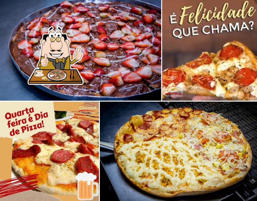 Consiga pizza no CASA NOVA RESTAURANTE E PIZZARIA