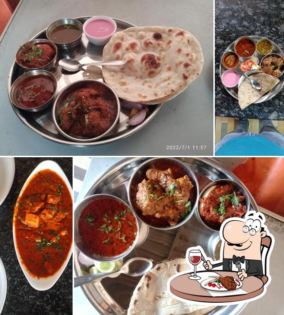 Get meat dishes at Hotel Dhavji