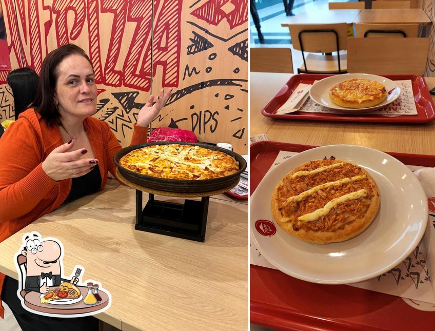 No Pizza Hut, você pode pedir pizza