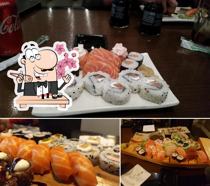 Rolos de sushi são oferecidos por My Sushi Restaurante Indaiatuba