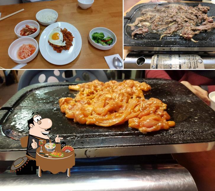 Food at Koreana BBQ Restaurant