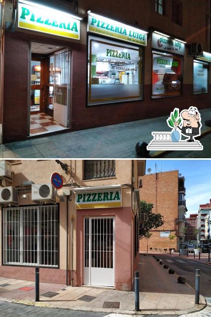 The exterior of Pizzeria Luigi