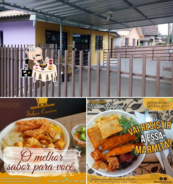 O Restaurante Sabor Caseiro se destaca pelo comida e exterior